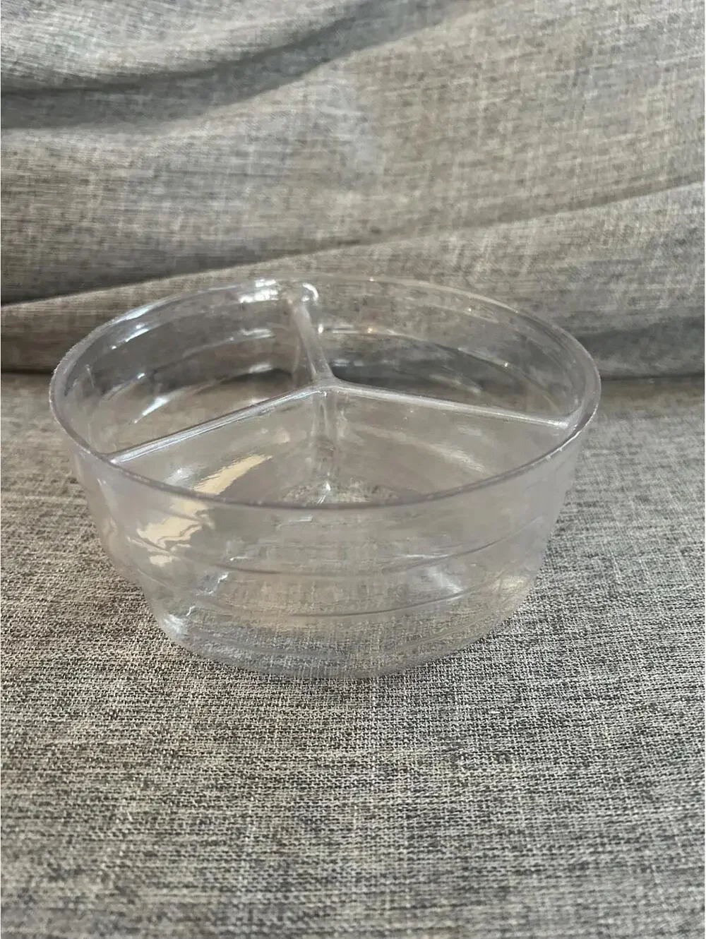 Longaberger Plastic Protector For Button Basket 3 Way Divided Hard Plastic